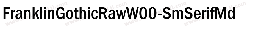 FranklinGothicRawW00-SmSerifMd Regu字体转换